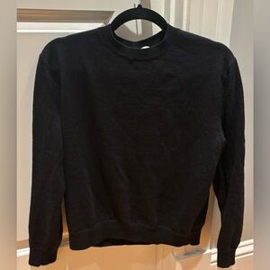 Aritzia Bare Merino Wool Crew Sweater, Black